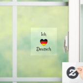 Autocollant Pour Fenêtre "Ich Liebe Deutsch" I Heart German Window Clouage (Maison)