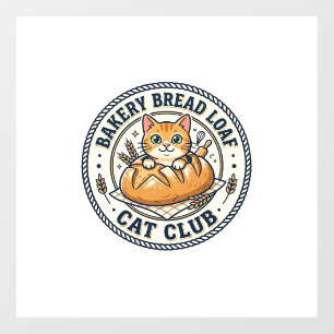 Autocollant Pour Fenêtre Idée Cadeau Chaton Maman Boulangerie Pain - Boulan