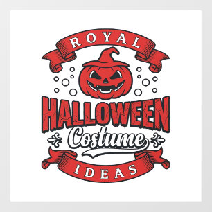 Autocollant Pour Fenêtre Idées de costumes d'Halloween vintage Vector Desig