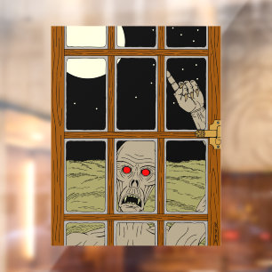 Autocollant Pour Fenêtre Il Veut Venir Dans L'Art D'Horreur