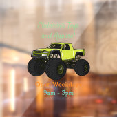 Autocollant Pour Fenêtre Illustration de camion monstre (Feuille 2)