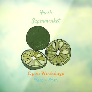 Autocollant Pour Fenêtre Illustration de chaux Kaffir