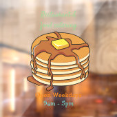 Autocollant Pour Fenêtre Illustration de dessin animé de Pancake (Feuille 2)
