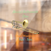 Autocollant Pour Fenêtre Illustration de dessin animé de Trombone (Feuille 2)