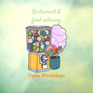 Autocollant Pour Fenêtre Illustration de dessin de bonbon