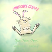 Autocollant Pour Fenêtre Illustration de dessin de lapin lapin mou (Feuille 3)