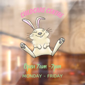 Autocollant Pour Fenêtre Illustration de dessin de lapin lapin mou (Feuille 2)