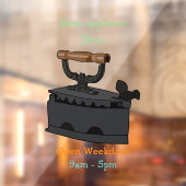 Autocollant Pour Fenêtre Illustration de dessin en fer de Charbon (Feuille 2)