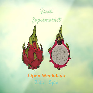 Autocollant Pour Fenêtre Illustration de dragon fruit