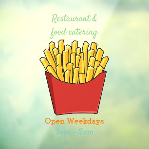 Autocollant Pour Fenêtre Illustration de frites
