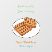 Autocollant Pour Fenêtre Illustration de gaufre (Feuille)