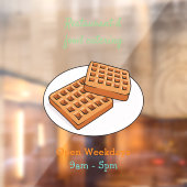 Autocollant Pour Fenêtre Illustration de gaufre (Feuille 2)