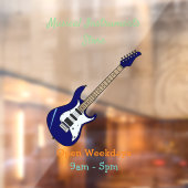 Autocollant Pour Fenêtre Illustration de guitare électrique (Feuille 2)