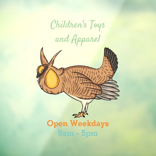 Autocollant Pour Fenêtre Illustration de la bande dessinée de poulet de pra (Feuille 3)