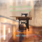 Autocollant Pour Fenêtre Illustration de la machine à coudre (Feuille 2)