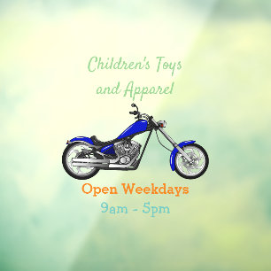 Autocollant Pour Fenêtre Illustration de la moto à hélico