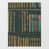 Autocollant Pour Fenêtre Illustration de l'ampoule de bibliothèque (Feuille)