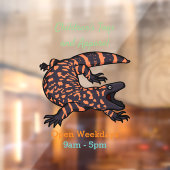 Autocollant Pour Fenêtre Illustration de lézard géant affamé (Feuille 2)