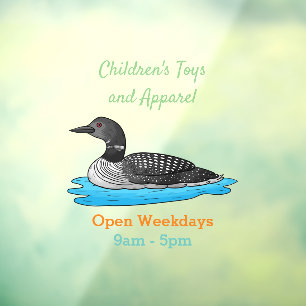 Autocollant Pour Fenêtre Illustration de Loon bird