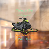 Autocollant Pour Fenêtre Illustration de motoneige (Feuille 2)