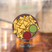 Autocollant Pour Fenêtre Illustration de Nachos (Feuille 2)