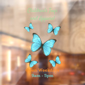 Autocollant Pour Fenêtre Illustration de papillons Morpho (Feuille 2)