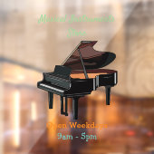 Autocollant Pour Fenêtre Illustration de piano (Feuille 2)