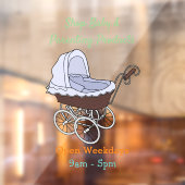 Autocollant Pour Fenêtre Illustration de poussette (Feuille 2)