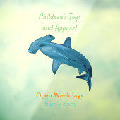 Autocollant Pour Fenêtre Illustration de requin marteau (Feuille 3)