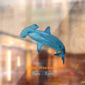 Autocollant Pour Fenêtre Illustration de requin marteau (Feuille 2)