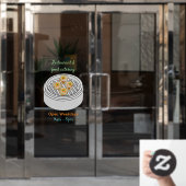 Autocollant Pour Fenêtre Illustration de Shumai dim sum (Porte de bureau)