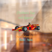 Autocollant Pour Fenêtre Illustration de voitures de course à grande vitess (Feuille 2)