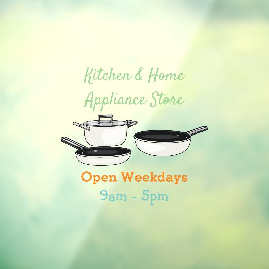 Autocollant Pour Fenêtre Illustration des jeux de cuisine (Feuille 3)