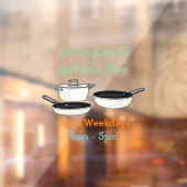 Autocollant Pour Fenêtre Illustration des jeux de cuisine (Feuille 2)