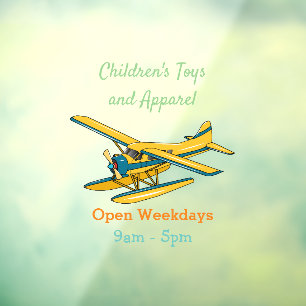 Autocollant Pour Fenêtre Illustration d'hydravion