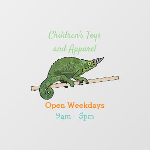 Autocollant Pour Fenêtre Illustration du caméléon de Jackson