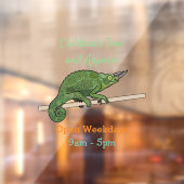 Autocollant Pour Fenêtre Illustration du caméléon de Jackson (Feuille 2)