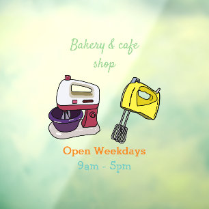 Autocollant Pour Fenêtre Illustration du mixer