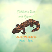 Autocollant Pour Fenêtre Illustration du monstre Gila (Feuille 3)