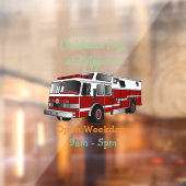 Autocollant Pour Fenêtre Illustration du moteur à incendie (Feuille 2)