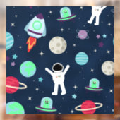 Autocollant Pour Fenêtre Illustration du Motif spatial (Feuille 2)