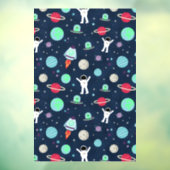 Autocollant Pour Fenêtre Illustration du Motif spatial (Feuille 3)