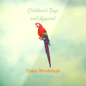 Autocollant Pour Fenêtre Illustration du perroquet de macaw Scarlet (Feuille 3)