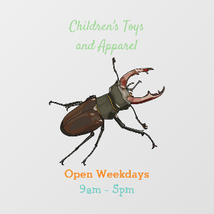 Autocollant Pour Fenêtre Illustration du scarabée de stade