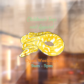 Autocollant Pour Fenêtre Illustration du serpent python birman (Feuille 2)