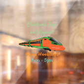 Autocollant Pour Fenêtre Illustration du train à balles (Feuille 2)