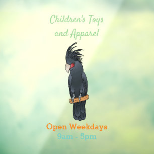 Autocollant Pour Fenêtre Illustration d'un oiseau de cobaye de palme