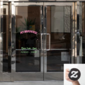 Autocollant Pour Fenêtre Illustration d'un poney de Shetland mignon (Porte de bureau)