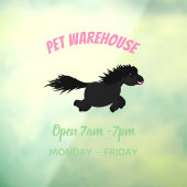 Autocollant Pour Fenêtre Illustration d'un poney de Shetland mignon (Feuille 3)