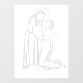 Autocollant Pour Fenêtre Image du fils prodigue pardonné (Feuille)